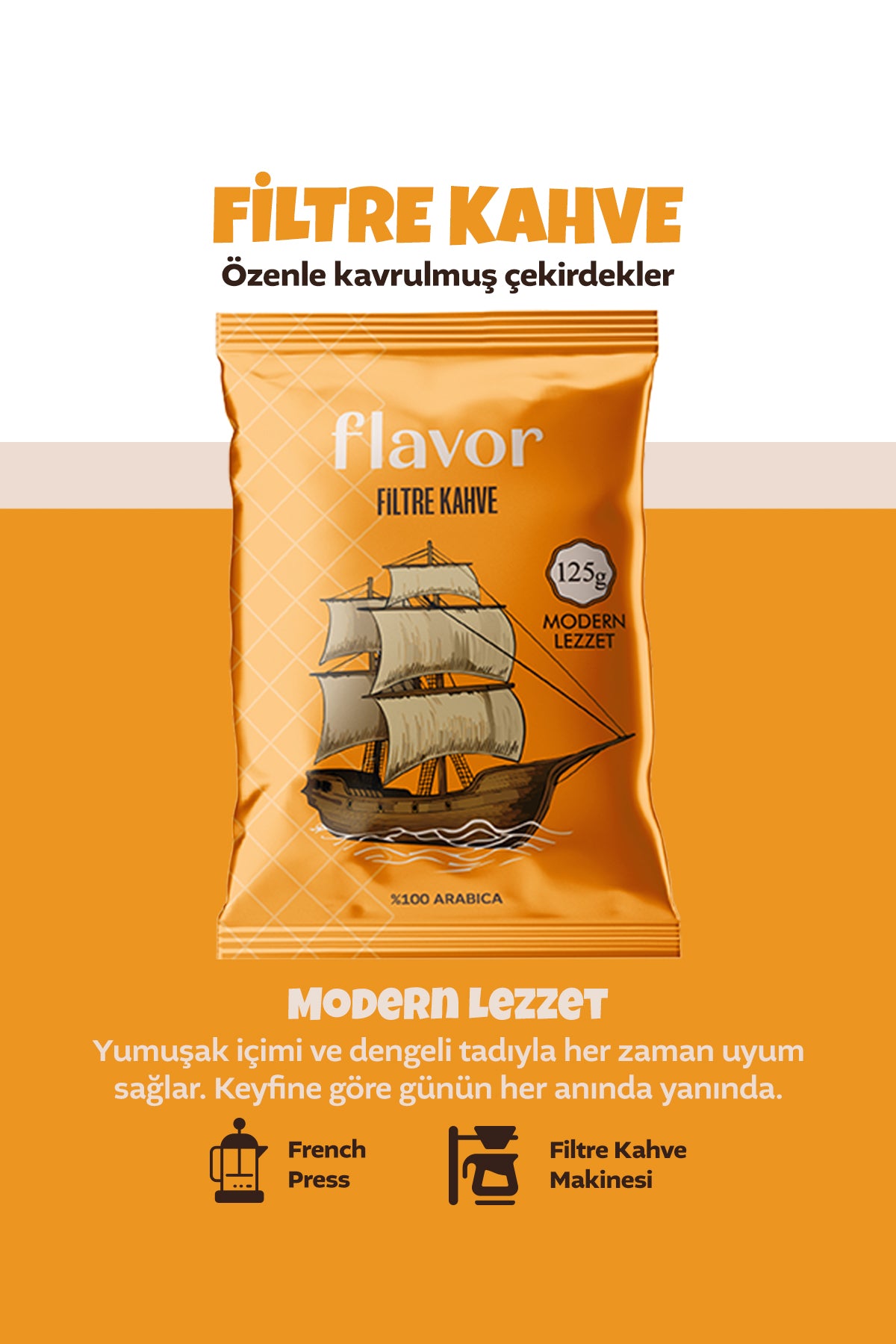 Flavor Drink Filtre Kahve Flavor Modern Lezzet 125g